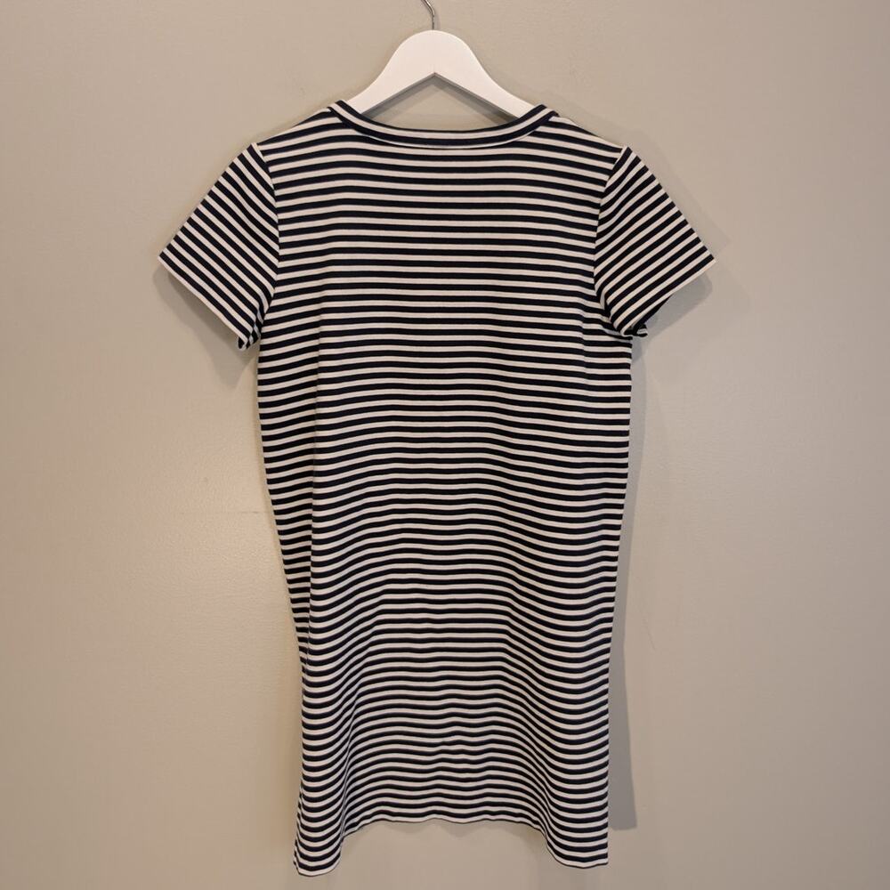 J. Crew Shift Dress NavyWhite Stripes Nautical Coastal Preppy Vacation - Size S - Picture 2 of 8